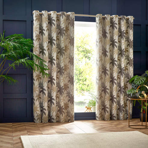 Galapagos Eyelet, Natural - Ready Made Curtains - Image 3